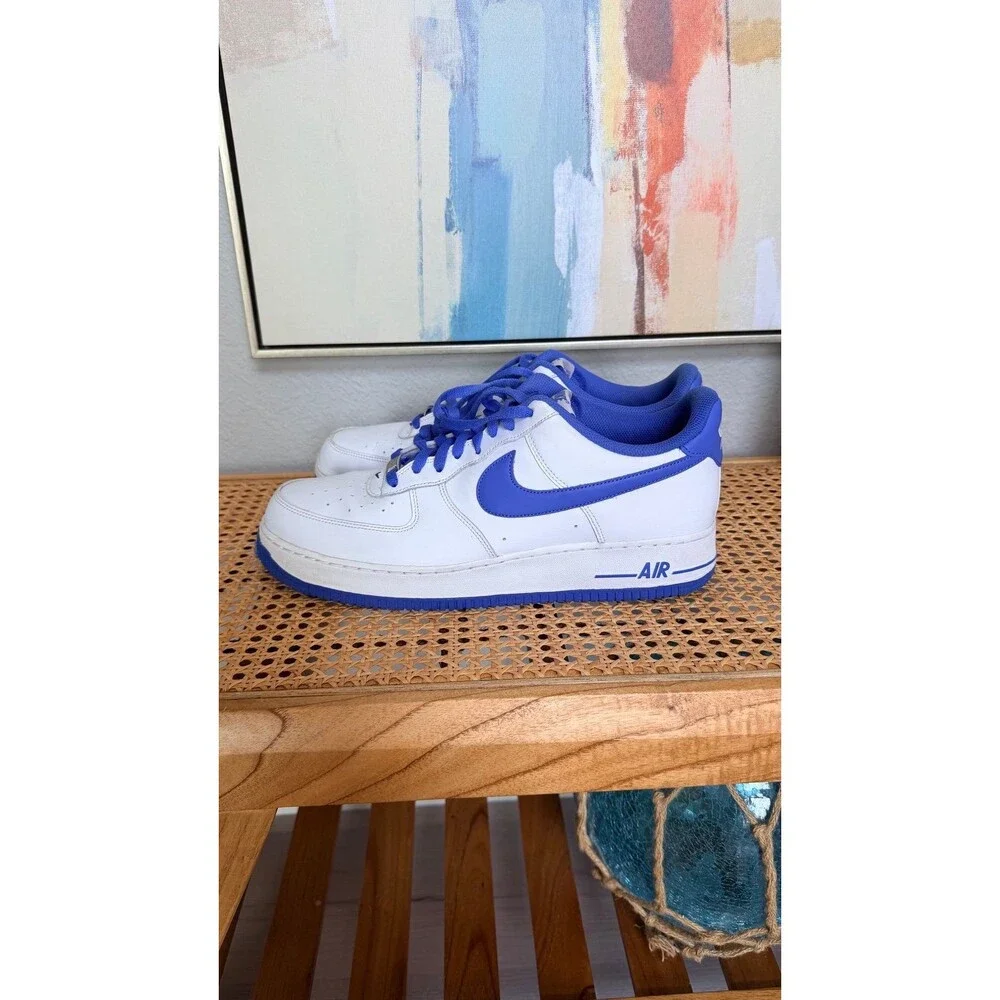 Nike Air Force 1 White & Blue – Men’s Size 13